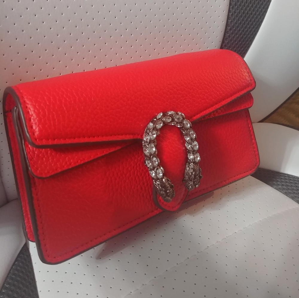 Genuine leather mini bag.